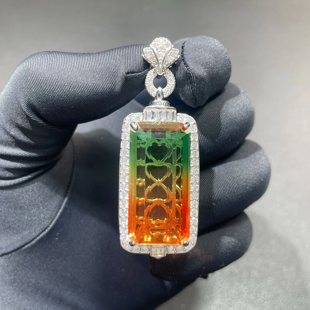 赠运费险+证书 大克拉收藏级碧玺吊坠G67