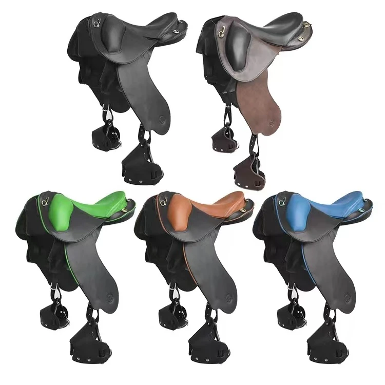 全皮耐力鞍带鼓包马鞍英式耐力鞍马术鞍骑乘新款马术