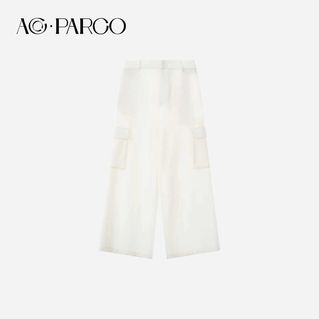 ACC PARCO 朋克潇洒 琎口三醋酸 大口袋直筒工装裤
