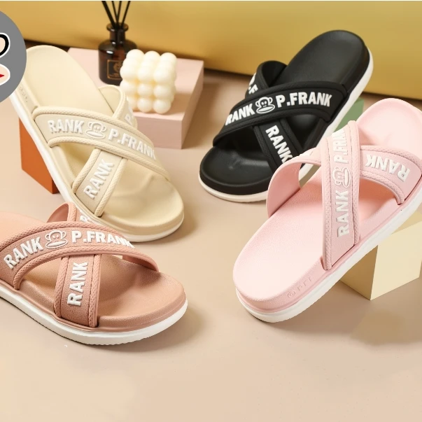 66071大嘴猴夏季新款交叉带时尚休闲凉拖鞋