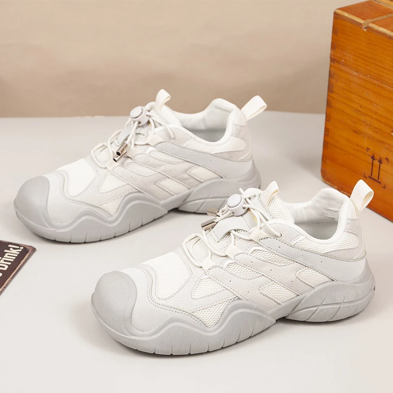 夏季女鞋运动舒适透气网面轻便厚底百搭防滑复古丑萌老爹鞋春夏