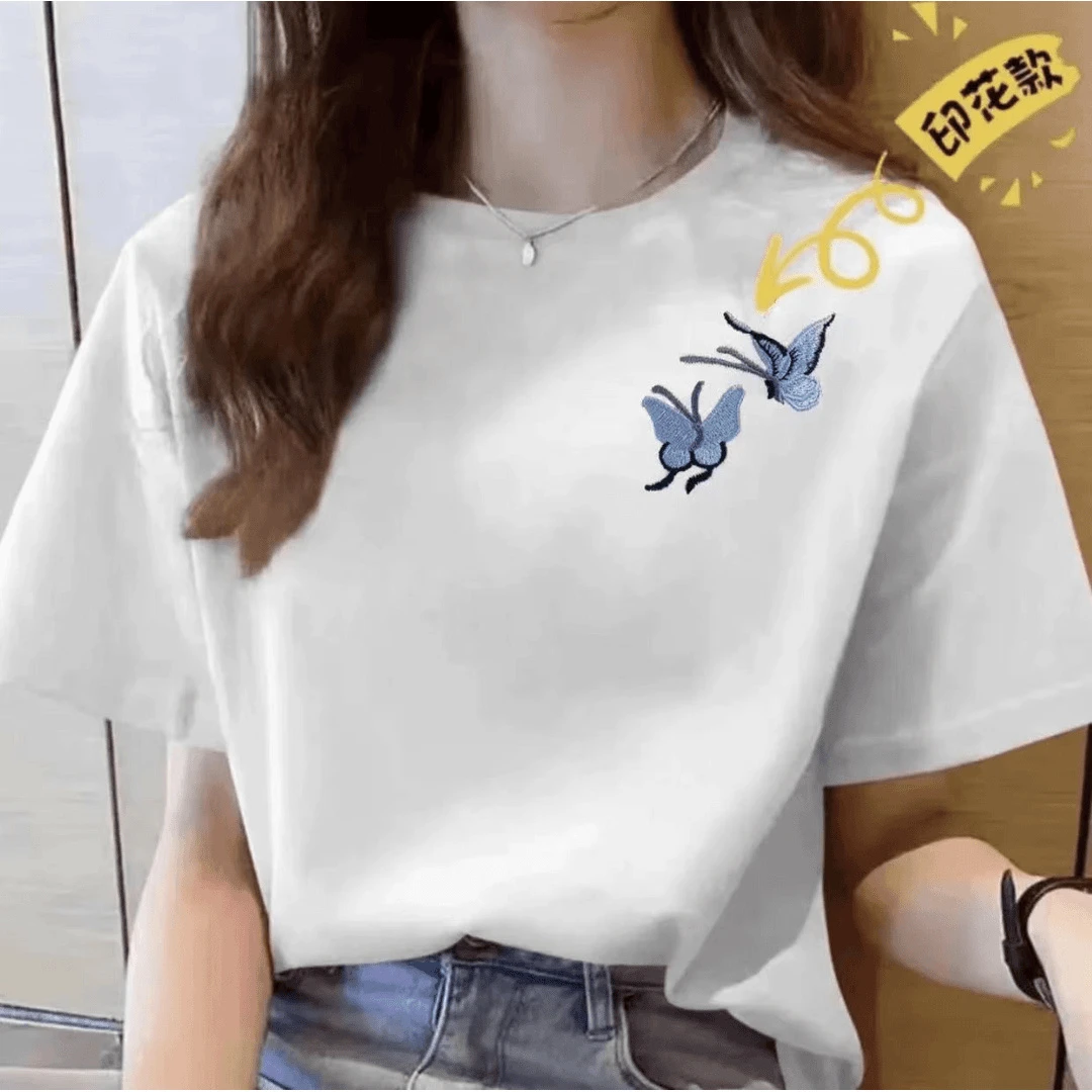 【上新】2024新款潮流圆领印花短袖时尚休闲百搭情侣宽松T恤05