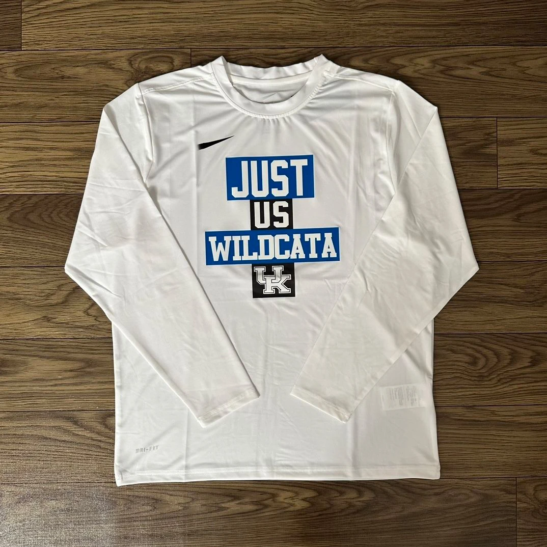 长袖训练服NCAA联赛美式美国大学生投篮热身服美高速干牛奶丝透气