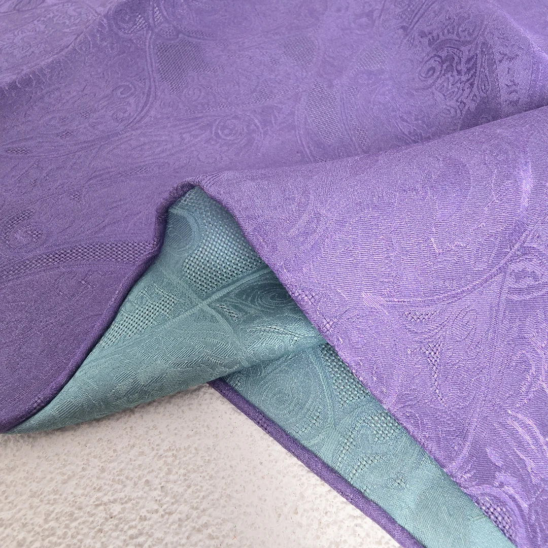 桑蚕丝丝巾女花萝提花围巾65x65真丝方巾春秋百搭2024新款