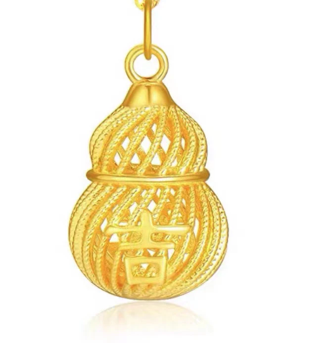 足金999葫芦吊坠时尚经典款