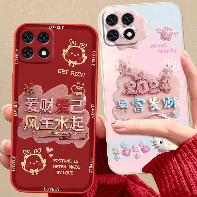 华为荣耀x30i手机壳TFY-AN00硅胶软壳可爱全包边手机套简约ins风