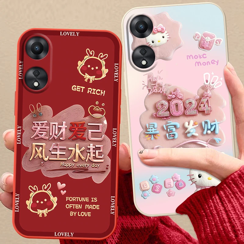 OPPOA58手机壳PHJ110硅胶软壳卡通全包边ins风新款手机套网红女潮