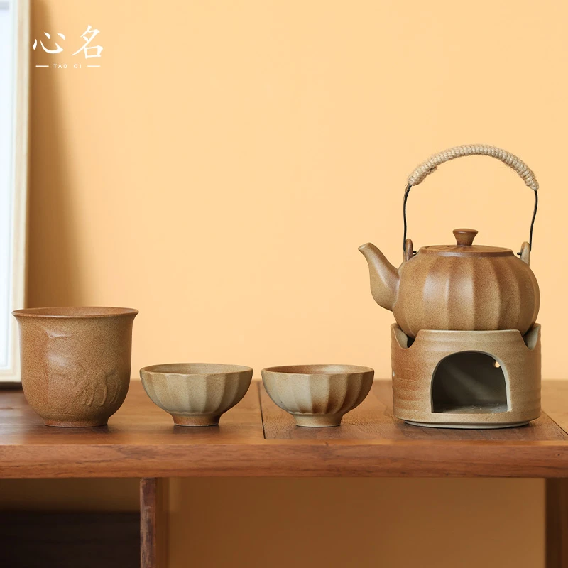 德化云仓 老陶泥温酒煮茶壶南瓜煮茶器围炉煮茶器具围炉煮茶-3082