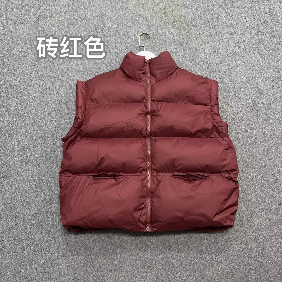 【雪儿推荐】3095潮牌设计师秋冬简约纯色充棉加厚马甲