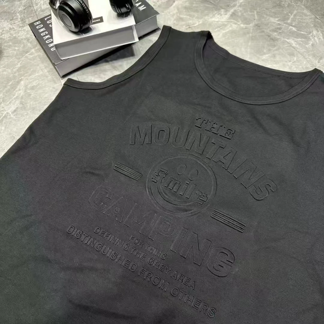 【娜娜推荐】L68216潮牌设计师秋冬上新笑脸字母纯色背心