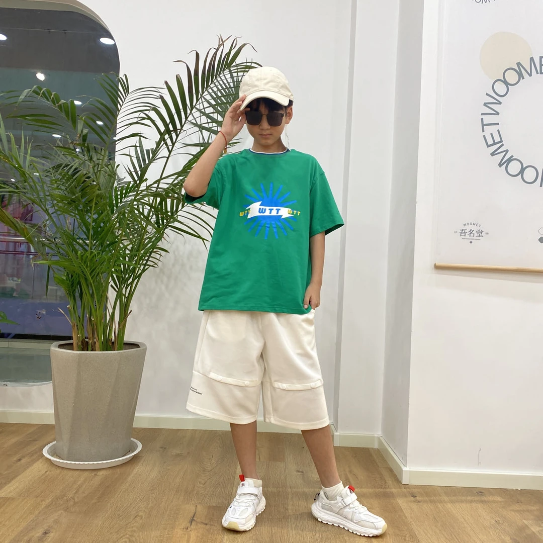 7002   夏季中大童短T恤  A