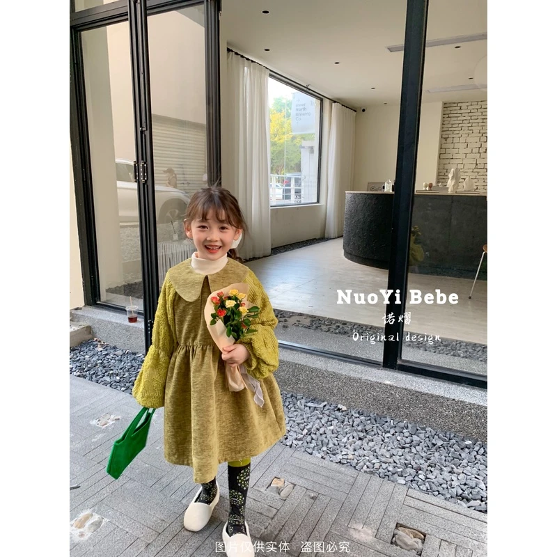 4059    中童秋冬季连衣裙   C