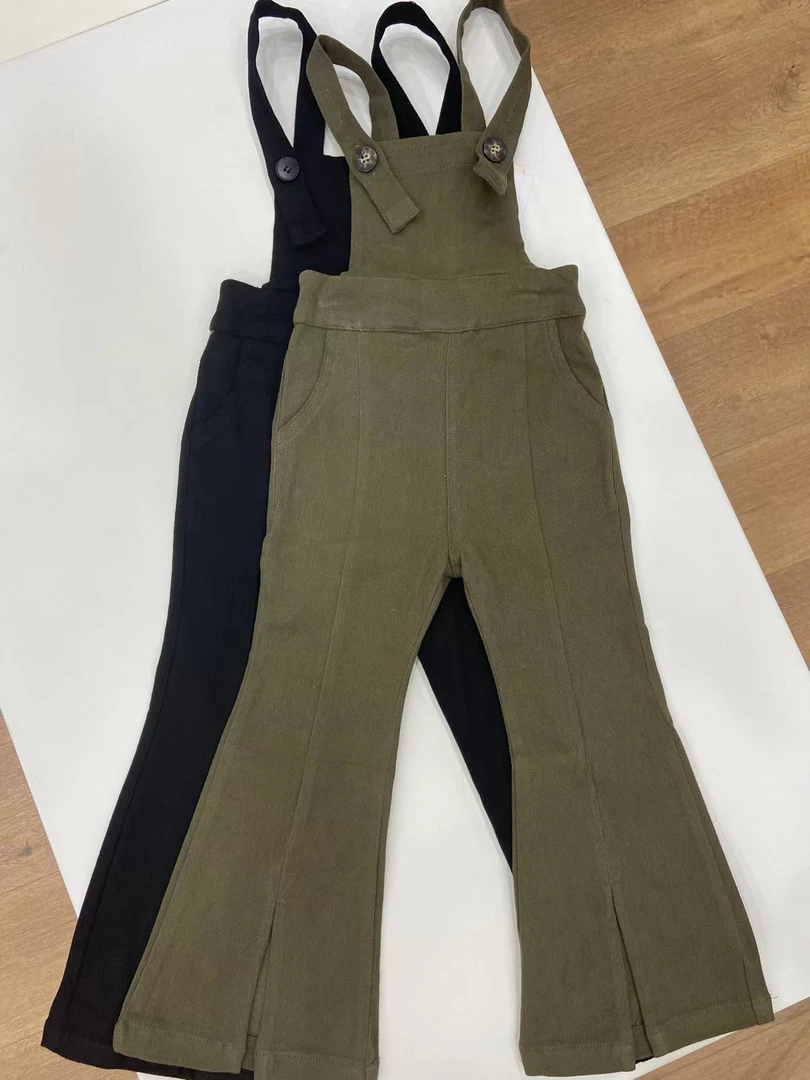 6051  秋季中大童背带裤  L