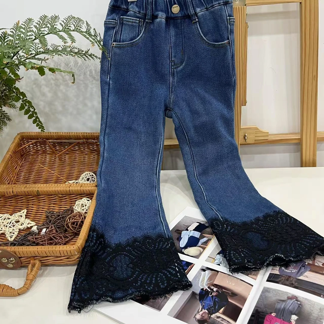 7015  秋季中大童牛仔裤  B