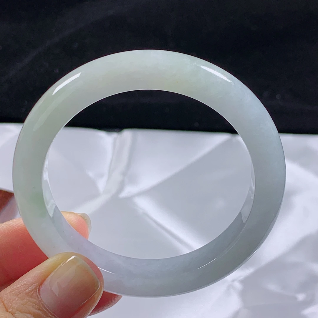 53圈天然翡翠A货老坑冰糯种手镯74