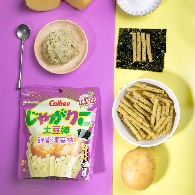 Calbee卡乐比沙拉味土豆棒黄油味薯条脆网红聚会美味零食日本进口