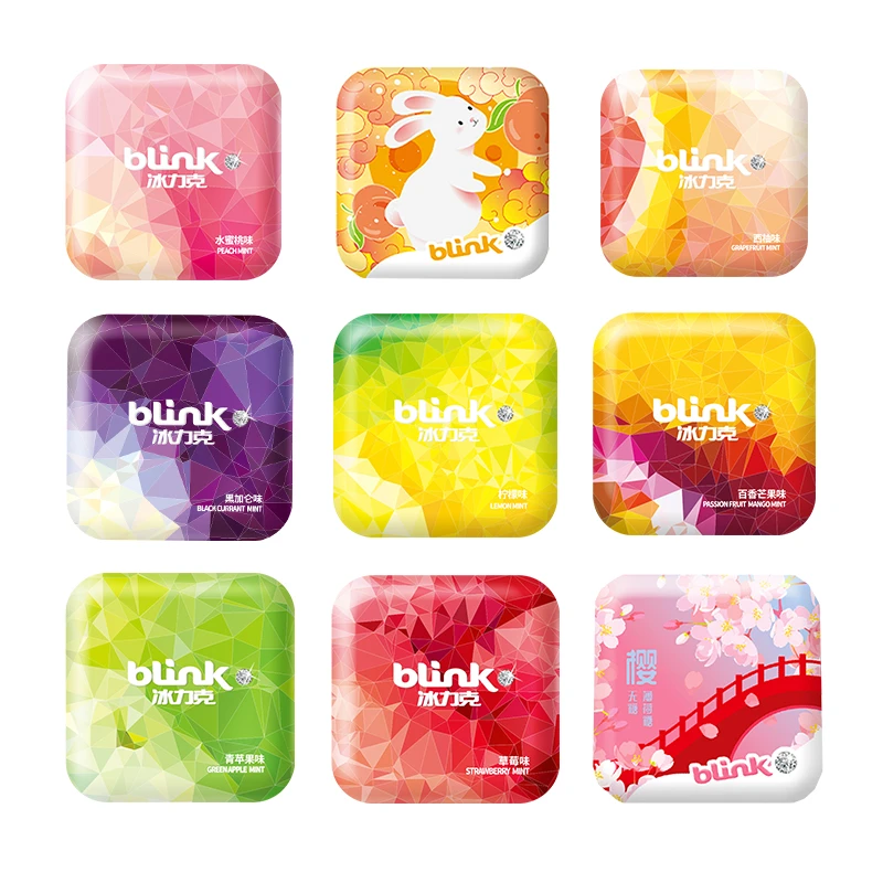 blink/冰力克 德国进口无糖薄荷糖口气清新休闲零食网红糖果润喉