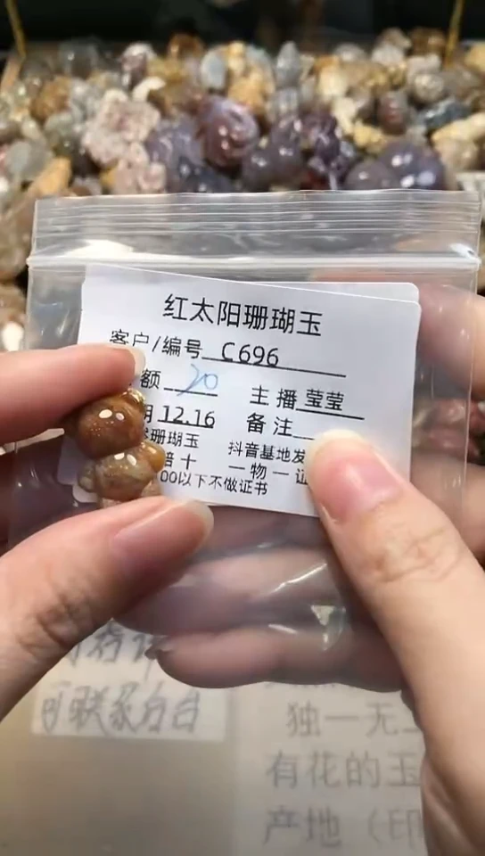 【闪购商品】硅化珊瑚（珊瑚玉）颈饰未镶嵌696
