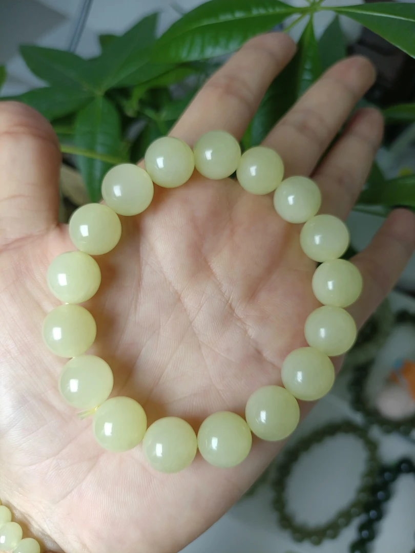 新疆和田玉若羌黄口12mm