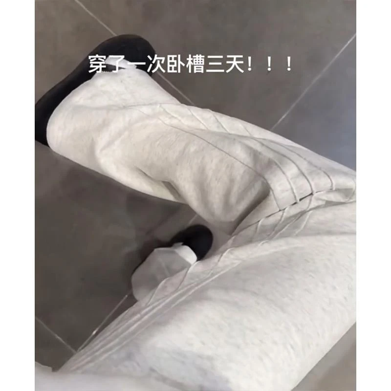 cleanfit休闲弯刀卫裤男高个子加长加绒裤子修身显瘦直筒微喇裤子