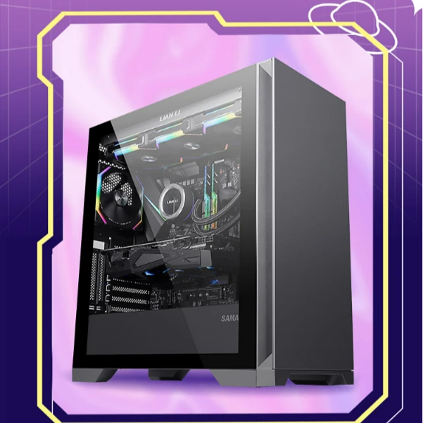 【07号】13400F+760M+4070 DDR5整机台式风冷游戏DIY电脑台式机黑色