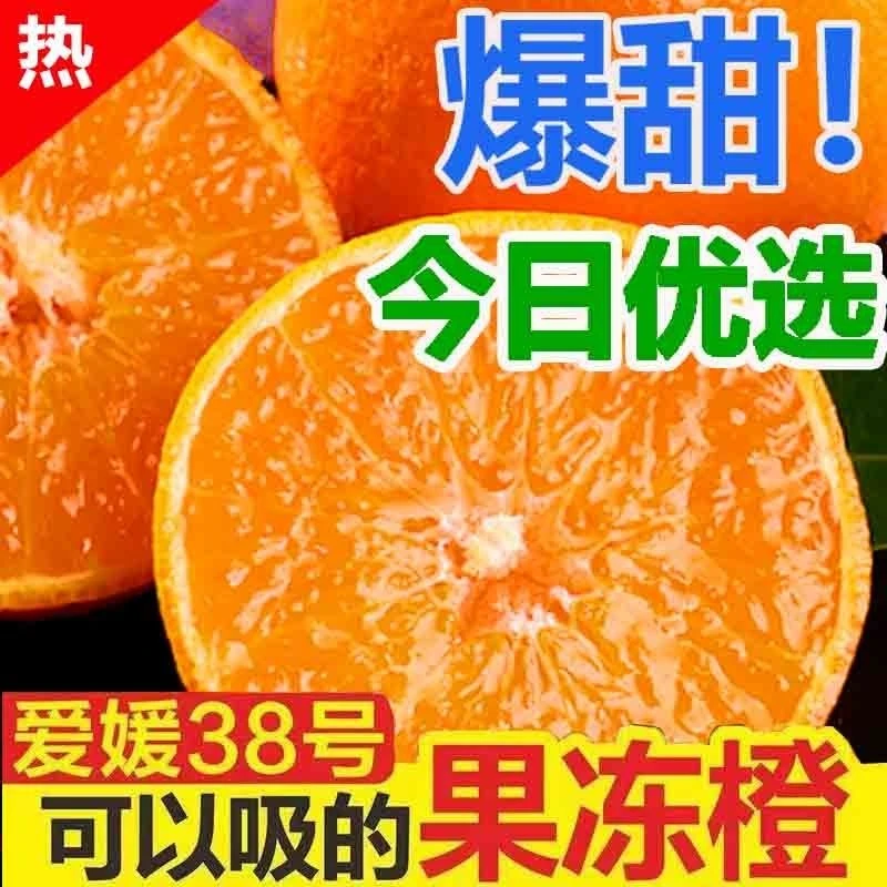 爱媛38号大果果冻橙四川现摘当季新鲜水果薄皮橙子甜柑橘桔子爆汁