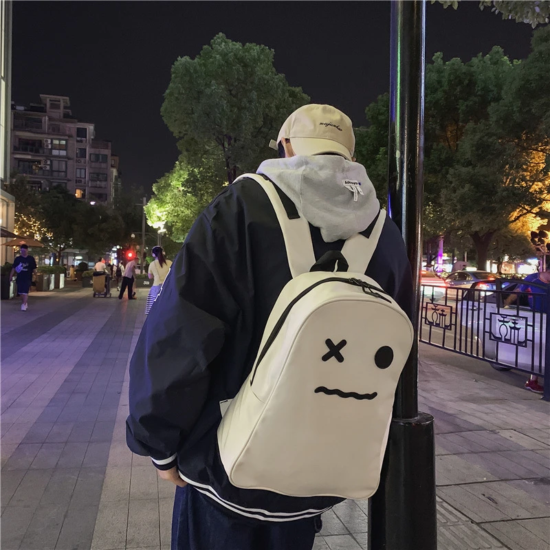 日韩ins超火小众幽灵双肩包ulzzang丑萌个性大容量背包学生书包女