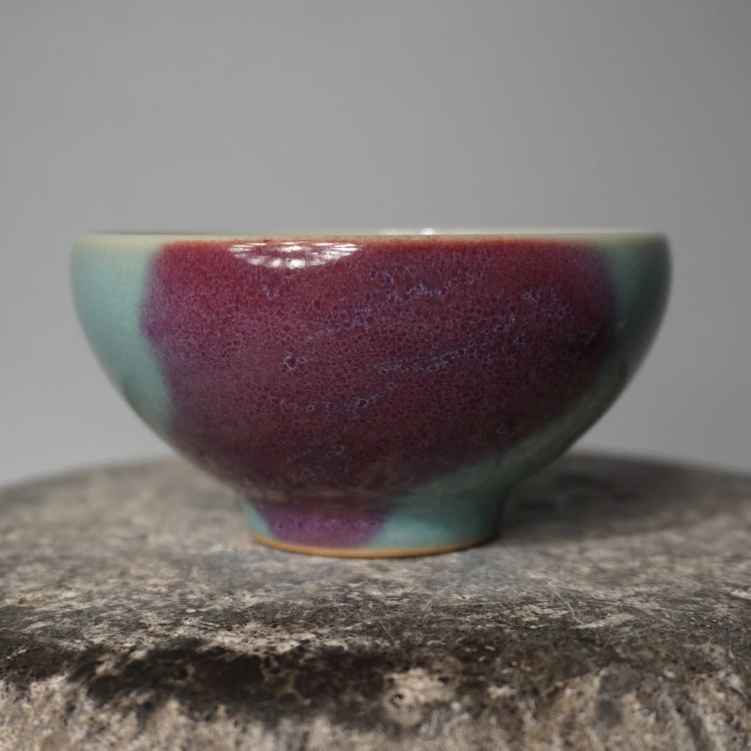 钧窑宋钧手工原矿釉藏品窑变主人杯随机一只陶瓷全手工