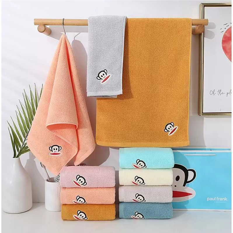 高颜值纯棉柔软加大学生毛巾情侣款成人加厚速干毛巾吸水浴巾家用