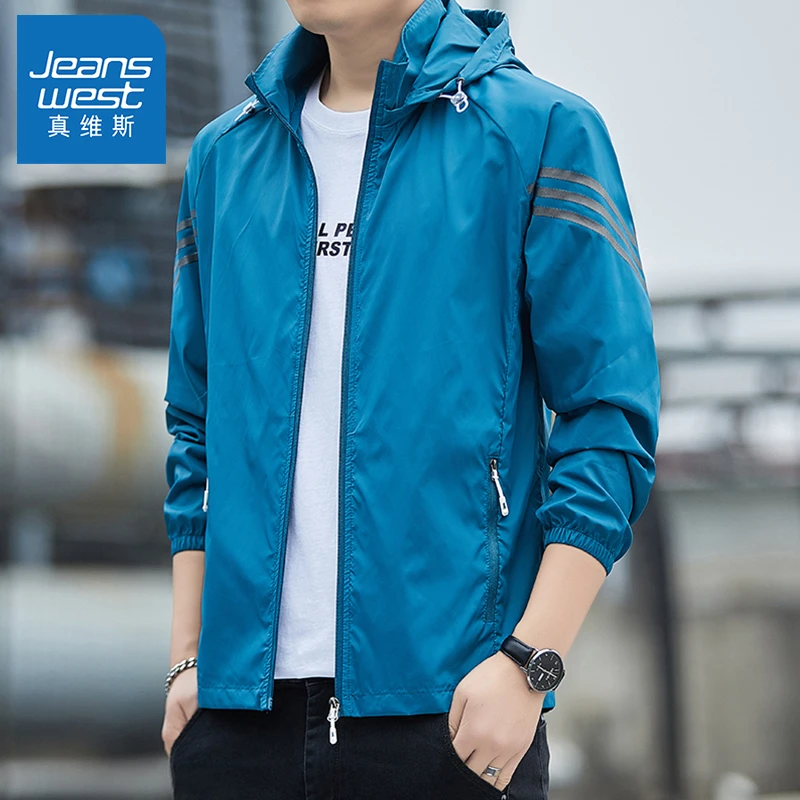 真维斯冰丝防晒衣男士夏季薄款速干户外钓鱼外套宽松休闲防晒服男