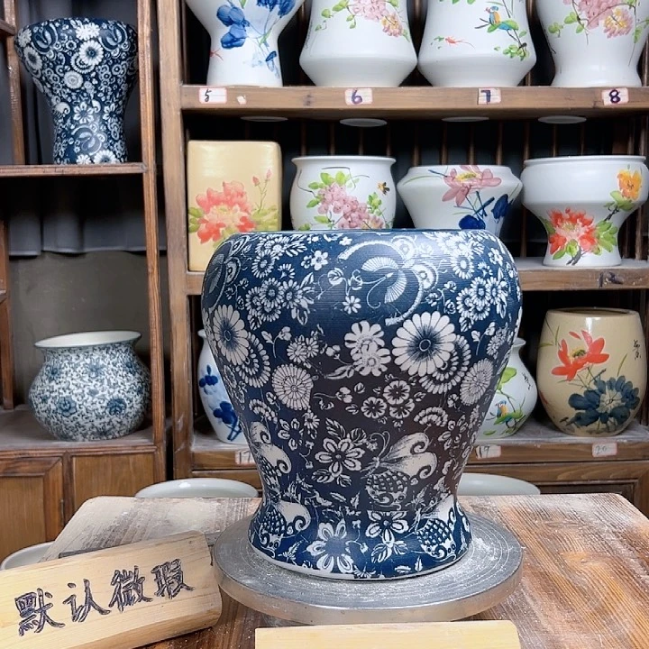 摆件鱼尾黑蝴蝶新款新款陶瓷
