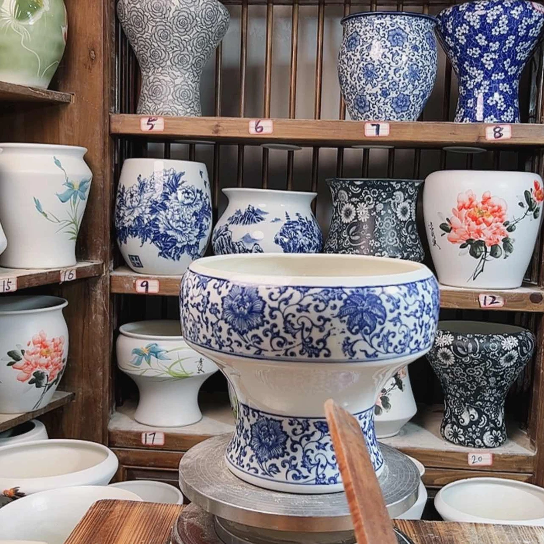 【闪购商品】陶瓷摆件口22青花