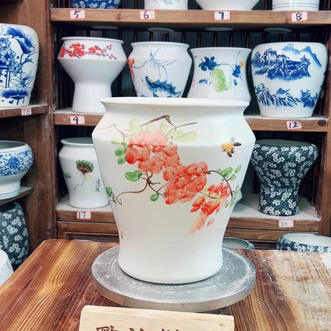 【闪购商品】陶瓷摆件小脚枝藤红红