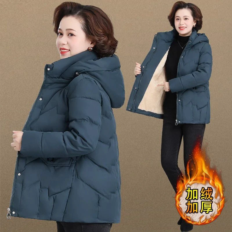 波司澄妈妈冬装外套加绒加厚中老年羽绒羽绒服新款40岁50中老年女