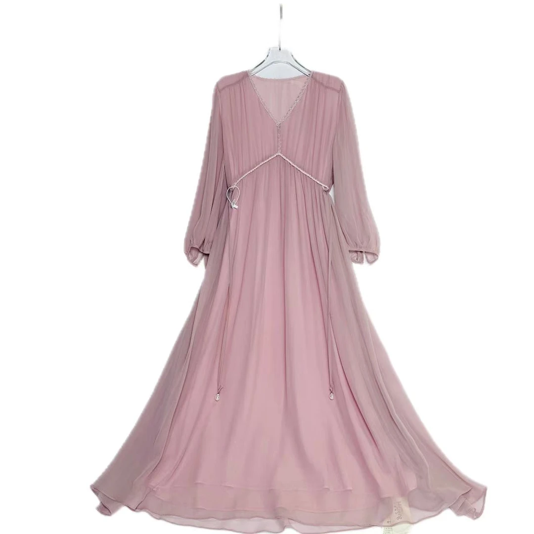 【Qian倩轻奢】重磅100桑蚕丝连衣裙C5410