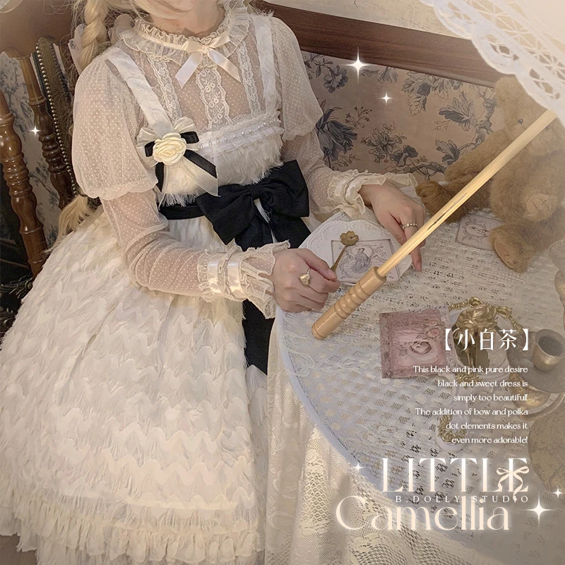 【现货】巴朵妮lolita裙原创小白茶jsk优雅连衣裙成人礼服lo裙