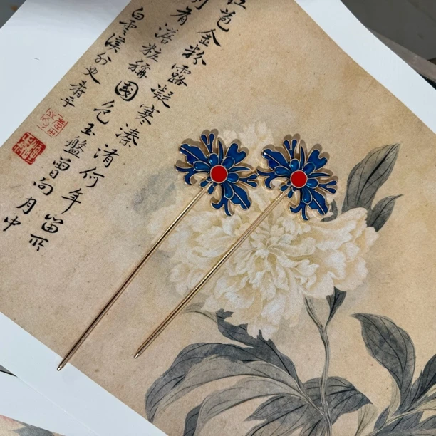 【烧蓝海棠】古风汉服配饰