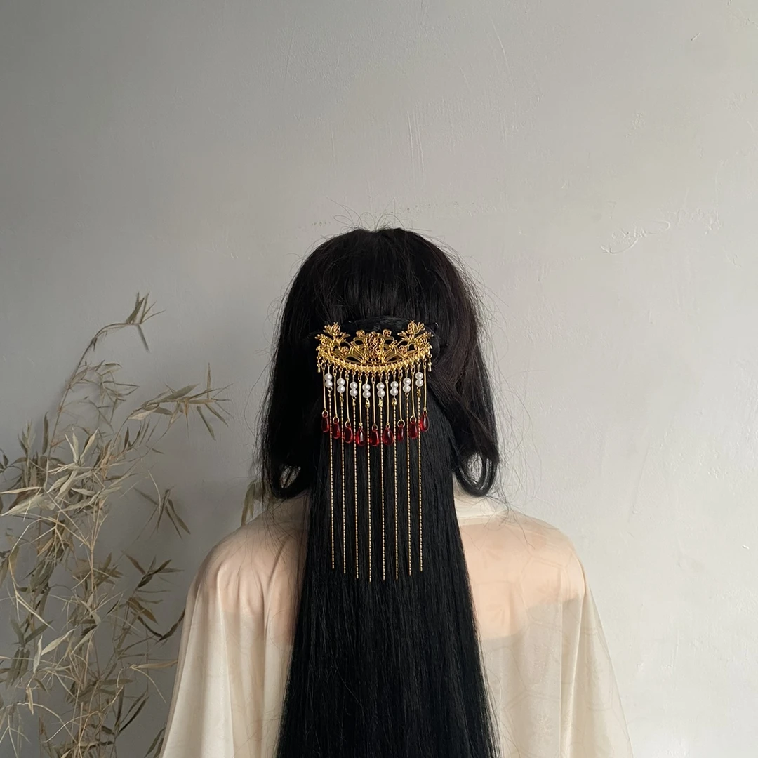 【阿鸢】流苏后压古风汉服配饰