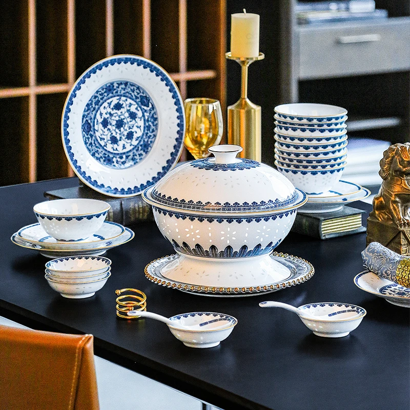 玉柏玲珑-富贵满堂28头餐具