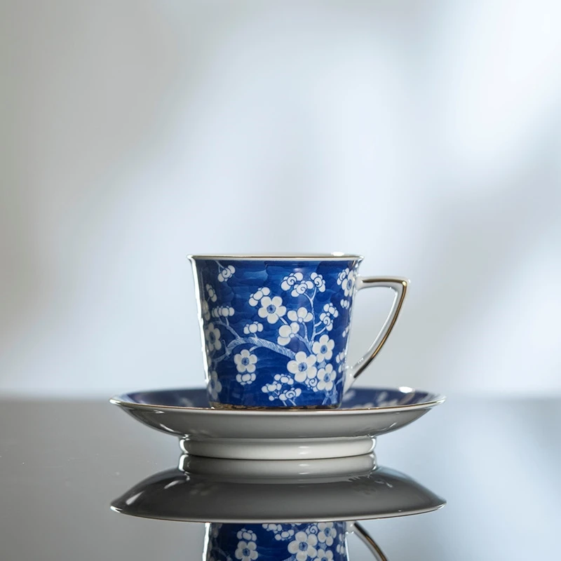 玉柏玲珑-冰梅咖啡杯碟