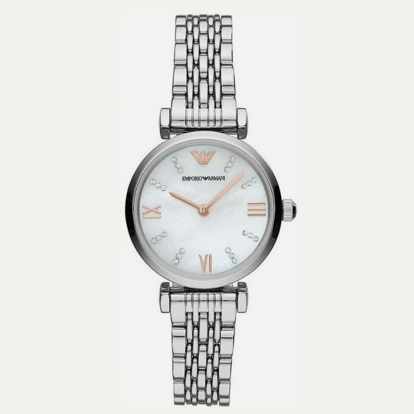 Emporio Armani/安普里奥·阿玛尼白月光钢带款 28mm AR11204 H 苏