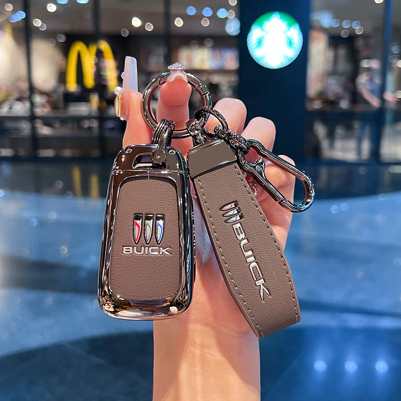 适用别克英朗车钥匙套老款君威君越阅朗车钥匙保护包男女高档壳扣