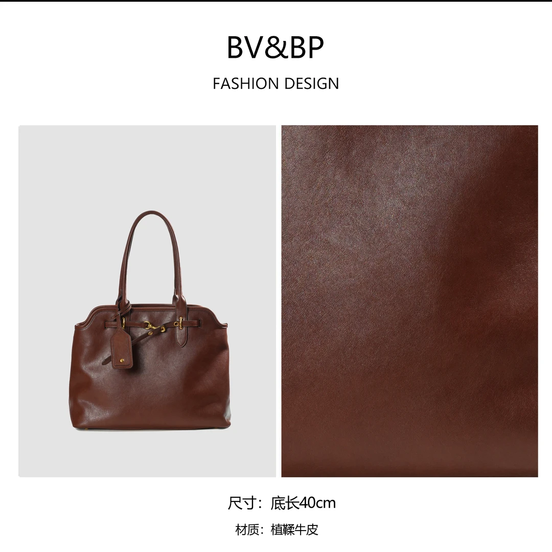 轻奢简约女包包时尚百搭小众腋下手提包平替好物BV6602-棕色