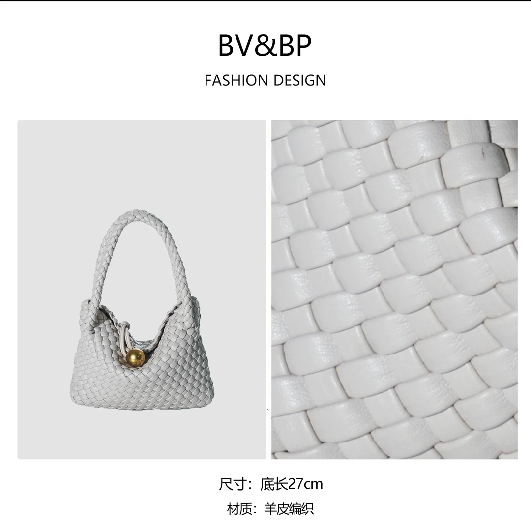 2024新款纯手工单肩手提包百搭包BV1971-玛瑙灰