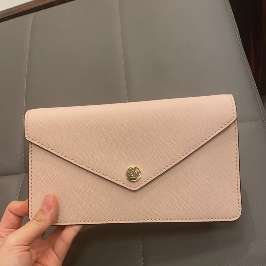 MICHAEL KORS 35S3GTVC5L 经典时尚纯粉色斜挎信封女包 19.5*11*4
