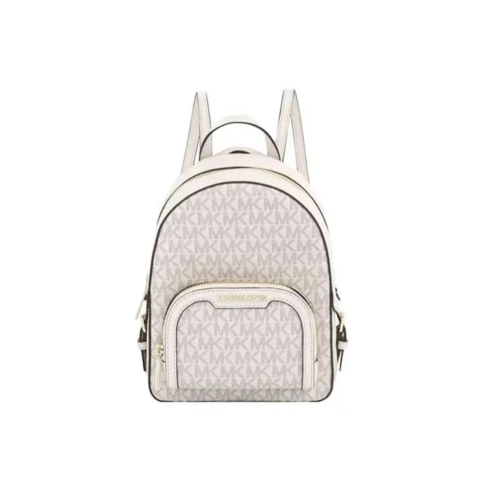 MICHAEL KORS 35T2G8TB1B JAYCEE 小号白老花标志双肩包 18*22*8