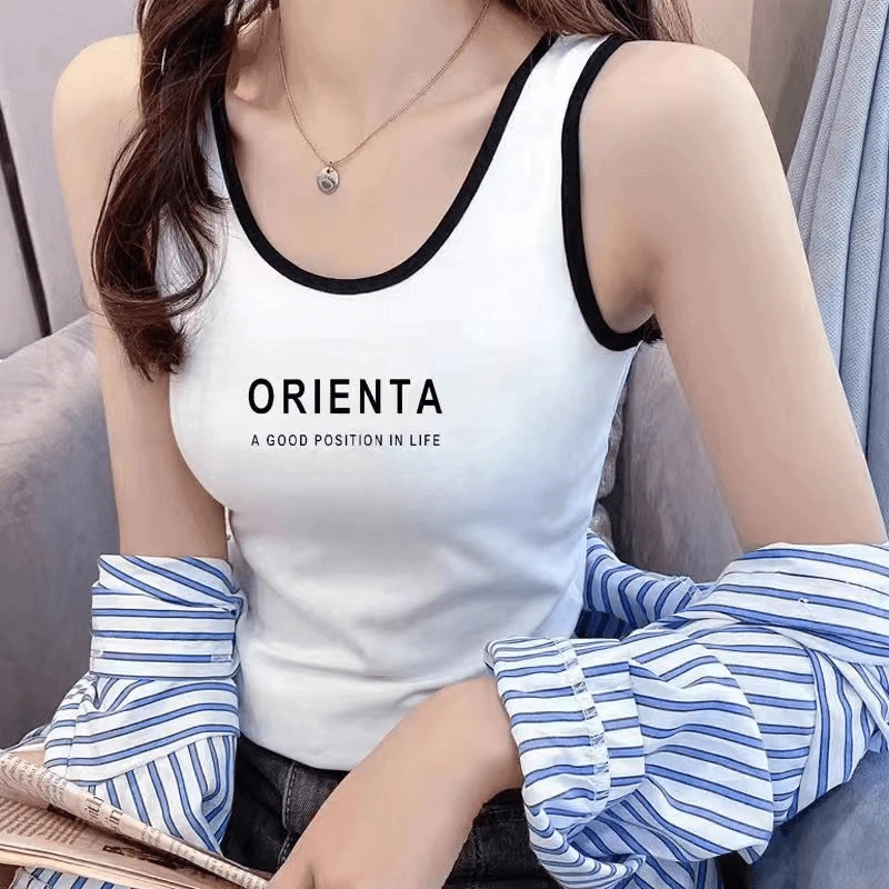 女吊带背心夏季薄款女背心显瘦无袖外穿百搭打底修身时尚运动减龄
