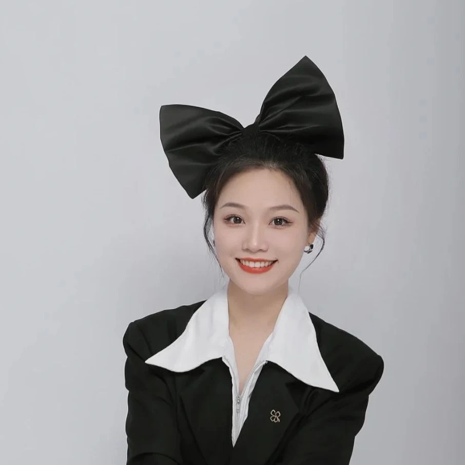黑色夸张超大蝴蝶结发箍拍摄写真影楼走秀表演配饰品造型头箍发饰
