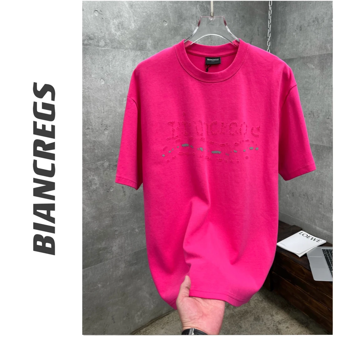 【七九男装】】Biancregs 巴家“烧花可乐标”T恤 58023