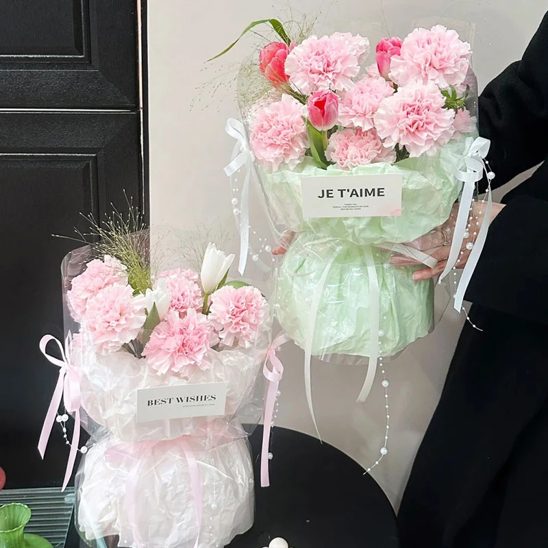 泽林38g加厚雪梨纸碎花雪梨纸花束单面内衬包装纸鲜花包装材料